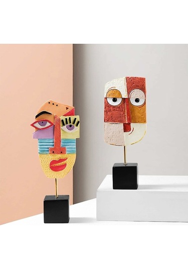 Xianwen Geeroyoo El Yapımı Göz Kırpan Soyut Reçine Heykel -