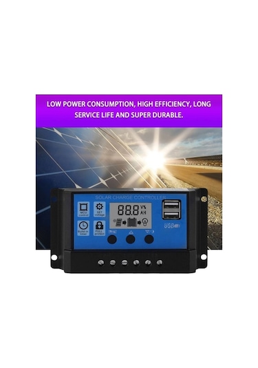 Hallow E20401 100a Güneş Paneli Kontrol Cihazı Solar Şarj Kontrol Wq