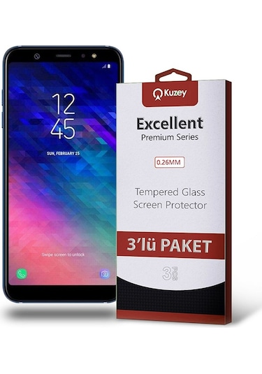 Samsung Uyumlu Galaxy A6 Plus 2018 Ekran Koruyucu 3 Adet (532141251) 20 Tl Fark Ile Apple  iPhone Hızlı Şarj Kablosu