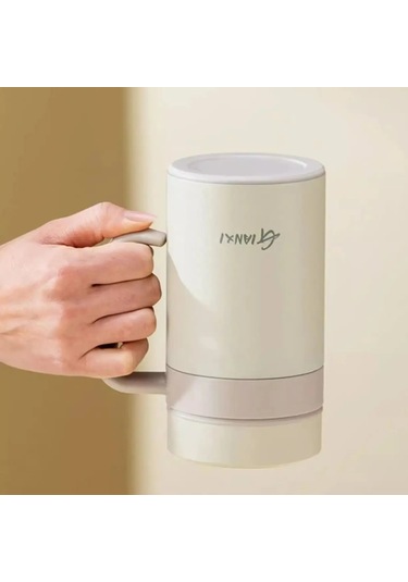 Kadın Saf Renk Muhtasar Büyük Kalibreli Termos Bardak Kış Büyük Siyah