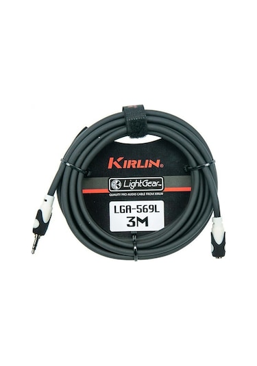 Kirlin Lga-569Lbk 3.5Mm Trs Jack - 3.5Mm Trs Jack 3 Metre Kablo
