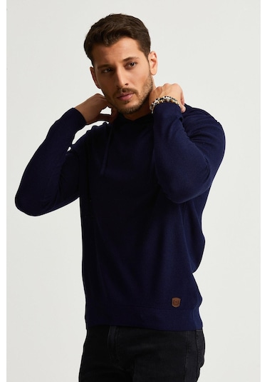 Alexandergardı Kapüşonlu İnce Kazak E22-5713 001