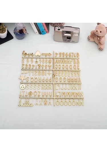 Gold Yazı Panosu Mesaj Tahtası, 121 Harf Karakterli