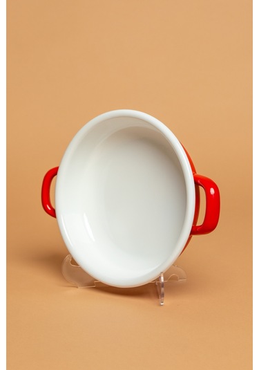 La Vita Rossa Vintage Emaye Kırmızı Sahan Ebutay Kırmızı