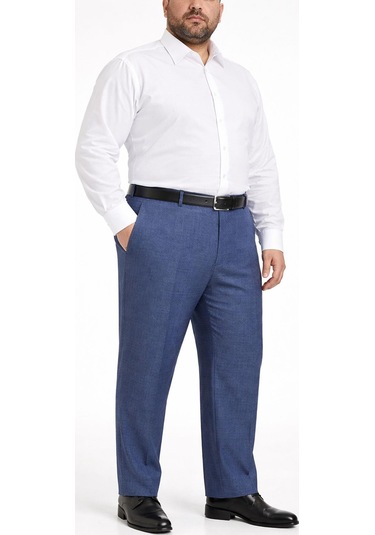 Classics Men Caserta Büyük Beden Erkek Kumaş Pantolon - 7561 Mavi