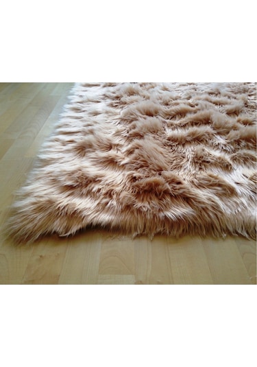 Tappeto Akrilik Kuzu Kürkü Post Halı Camel