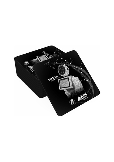 Akınsoft-Akınrobotıcs Bardak Altlığı 10 Adet Siyah