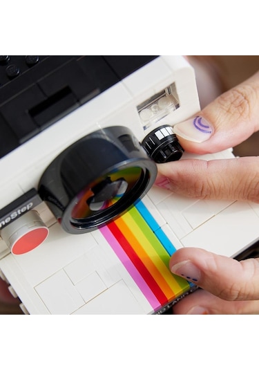 LEGO® Ideas Polaroid OneStep SX-70 Kamera 21345-Yetişkinler için Dekoratif ve Sergilenebilir Model Yapım Seti - 516 Parça