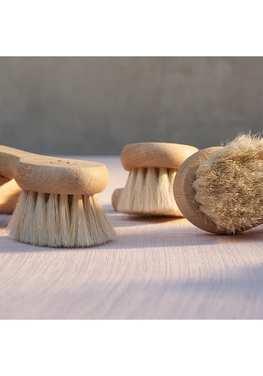 Volia Doğal Keçi Kılı Yüz Ve Bebek Fırçası