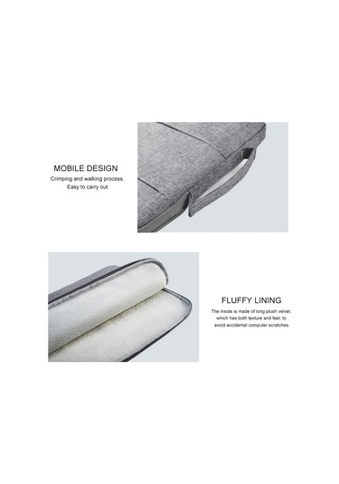 Macbook Uyumlu Air M1 Lenovo Tablet Kılıfı 13 14 15 15.6 16 İnç İçin Dizüstü Bilgisayar Kılıfı Gri,15.6 İnç Diğer