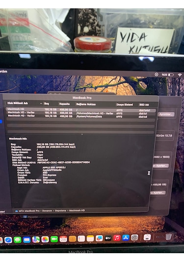 Apple MacBook Uyumlu Pro 2017 Touchbar İ5 8gb 512gb 13" 4 Thunderbold