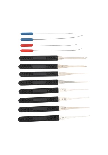 Symbee 12'li Kilit Anahtarı Çıkarıcı Seti 0.2-0.4mm - Kırık Anahtarları Kilitlekten Çıkarma Aracı - Tamir Bakım İçin