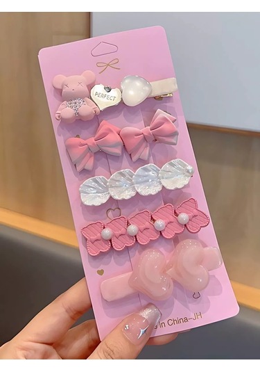 Bijoubijou Saç Tokası Seti 245695471 Pembe