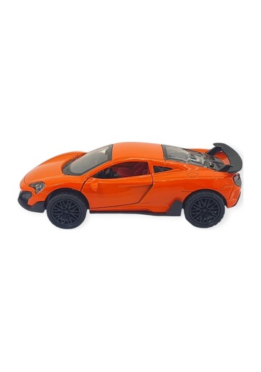 Çek Bırak Araba Metal - 3661c- Turuncu Turuncu
