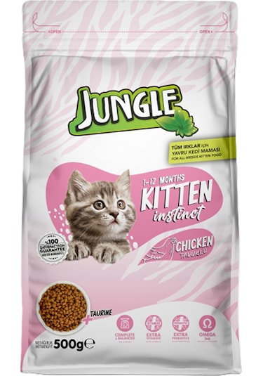500 Gr Kuru Kedi Maması Yavru Tavuklu 3'lü