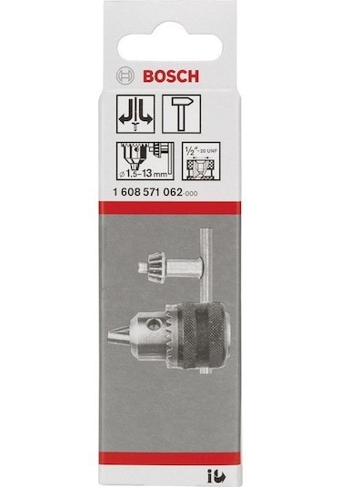 Bosch 1608571062 Anahtarlı Mandren 1.5-13 MM