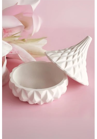 Lalezen Home Şirin Şık Dekoratif Mini Beton Kutu