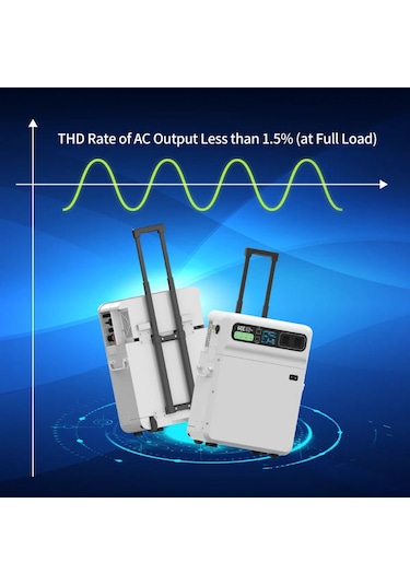 5120wh Taşınabilir Elektrik Güç Kaynağı Kablosuz Şarj - Sh4000