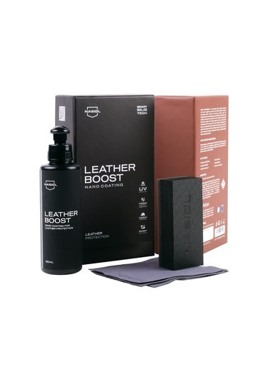 Nasiol Leatherboost Araç Ev Ofis Deri Yüzeyler için Nano Kaplama Deri Bakımı 1 Yıl Dayanım 150 ML