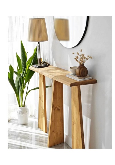 Ela Wood Working Cleopatra Masif Ağaç Dresuar 100cm Açık Meşe