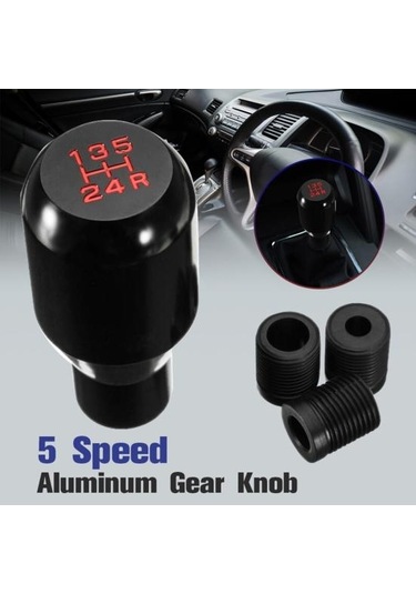 Evrensel Oto Araba 5 Hız Alüminyum Alaşımlı Manuel Vites Kolu Vites Topuzu