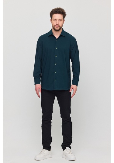 Oversize Rahat Kesim Erkek Gömlek Nefti