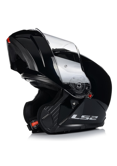 Ls2 Strobe 2 Siyah Çene Açılır Motosiklet Kaskı Siyah