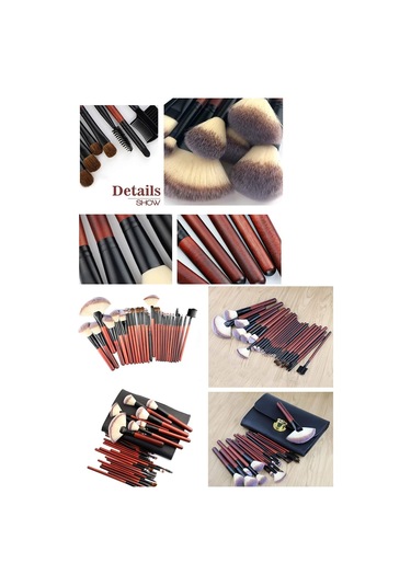 Hannah 26 Parça Şık Çantalı Çeyizlik Makyaj Fırça Seti