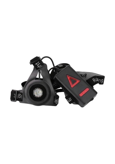 Ulzyvf Usb Siyah Şarj Mekan Led Lambası Koşu Işıkları Göğüs Gece Feneri El Dış Çalışan Qj Siyah