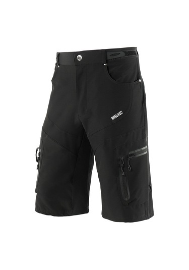 Arsuxeo Erkekler Bisiklet Şort Çabuk Kuruyan Nefes Açık Spor L Siyah