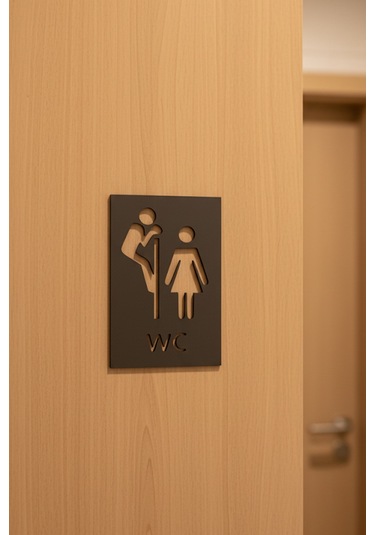 Wc Tabelası, Tuvalet Levhası, Kadın Erkek Tabela, Yönlendirme Levhaları 50