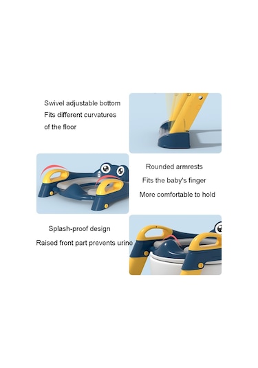 Sones Ev Çocuk Tuvalet Oturağı Merdiven Bebek Katlanır Raf Minder Kılıfı, Model: Sert Ped