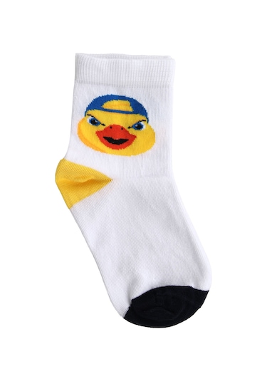 Fenerbahçe Çocuk Yellow Maskot Çorap Beyaz