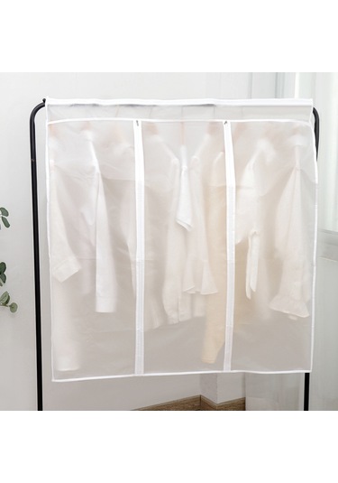 Dofolink Eva Malzeme Askılı Elbise Çantası - Şeffaf, Su Geçirmez, Büyük Kapasite 50x100x90cm - Kıyafetleri Toz Ve Nemden Korur Şeffaf