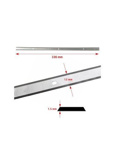 Scheppach 7902200607 İkili Planya Bıçağı Seti Plm1800 İçin