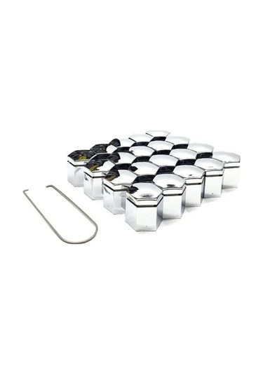 Bijon Kapağı 19 Mm Krom Renk 20'li Paket İthal