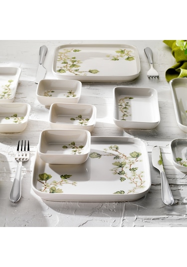 Schafer Luca Kahvaltı Takımı 32 Parça-yeşil Yeşil - Beyaz