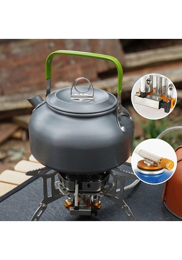 Taşınabilir Mini Kamp Ocakları Piezo Ateşlemeli Sırt Çantası Sobası Açık Hava Kampı, Yürüyüş, Yemek Pişirme Ve Piknik İçin Minyatür Taşınabilir Kamp Ocağı Çok Renkli