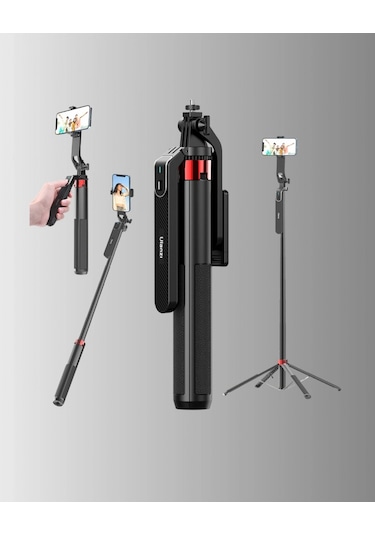 Dikey Ve Yatay Çekim Destekli Selfie Stick Tripod Çok Renkli