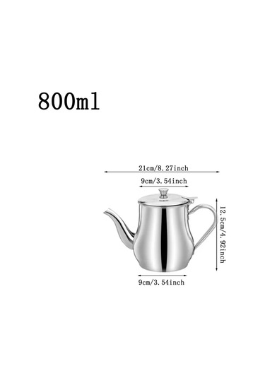 Pişirme Yağı Filtresi Pot Konteyner Yağ Ayırıcı Şişe Paslanmaz Gümüş