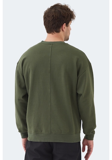 Slazenger Vadık 2li Set Erkek Oversıze Sweatshırt Yeşil - Turkuaz