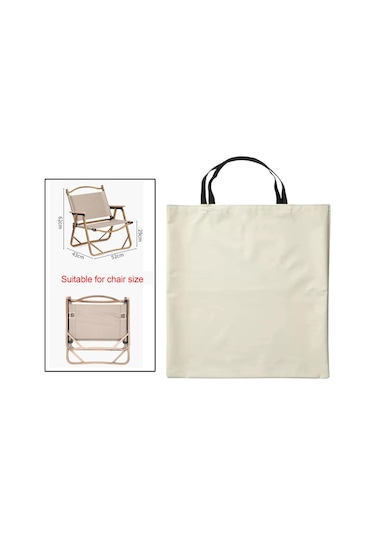 Suntek Magideal Sandalye Saklama Çantası Katlanır Suya Bej-küçük Bej