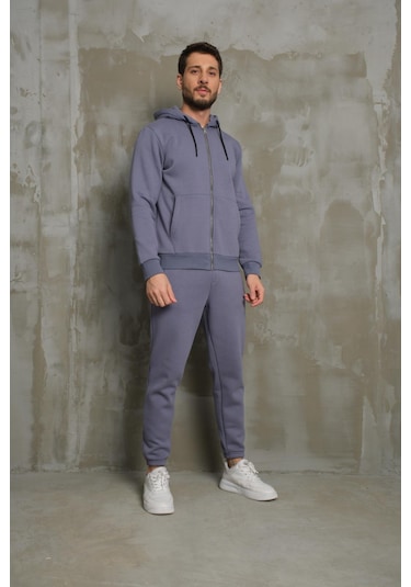 Mysport Erkek 5016 Eşofman Takımı GRİ MELANJ