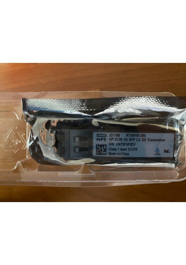 Hpe X120 1G Sfp Lc Sx Transceiver Jd118B