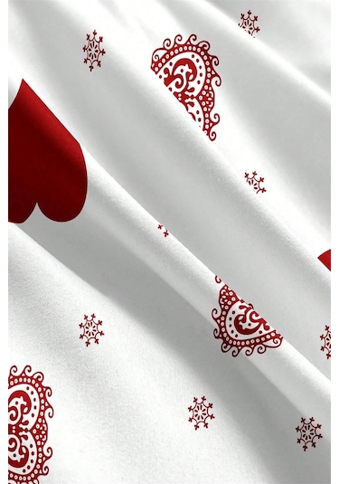 Pamuklu Çift Kişilik Nevresim Seti Nevresim Ve Yastık Kılıfı Çarşafsız Patricia Beyaz