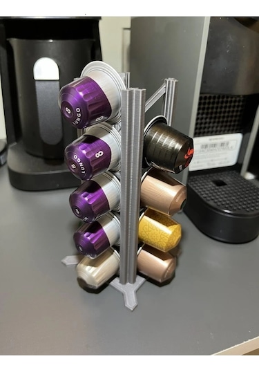 Nespresso Ve Starbucks Uyumlu Kapsül Kahve Standı Gri