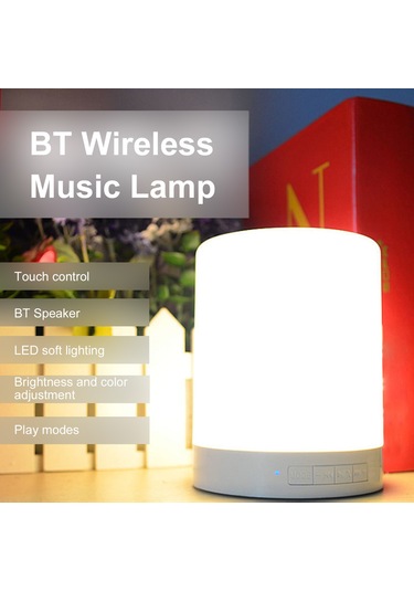 Teltree Cl-671 Multifonksiyonel Bt Hoparlör Işıklı Lambası - Led Gece Lambası, Usb/tf Kart Desteği, Taşınabilir Müzik Hoparlörü