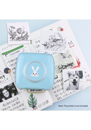 Geekyou 10'lu Paket 57x30mm 10 Yıllık Suya/yağa/reçmeye Dayanıklı Yapışkanlı Termal Kağıt - Bisfenol A Yok, Yüksek Renk Verimi