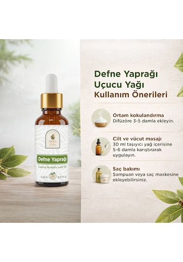 Defne Yaprağı Uçucu Yağı 5 Ml %100 Saf