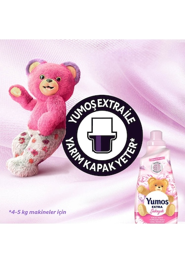 Yumoş Extra Konsantre Çamaşır Yumuşatıcısı Şakayık 4 x 1440 ML